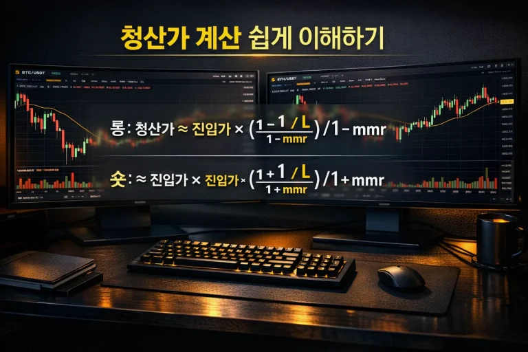 Bybit 청산 가격 계산법 쉽게 이해하기: 10초 암산 공식부터 교차·격리 실전 예시까지