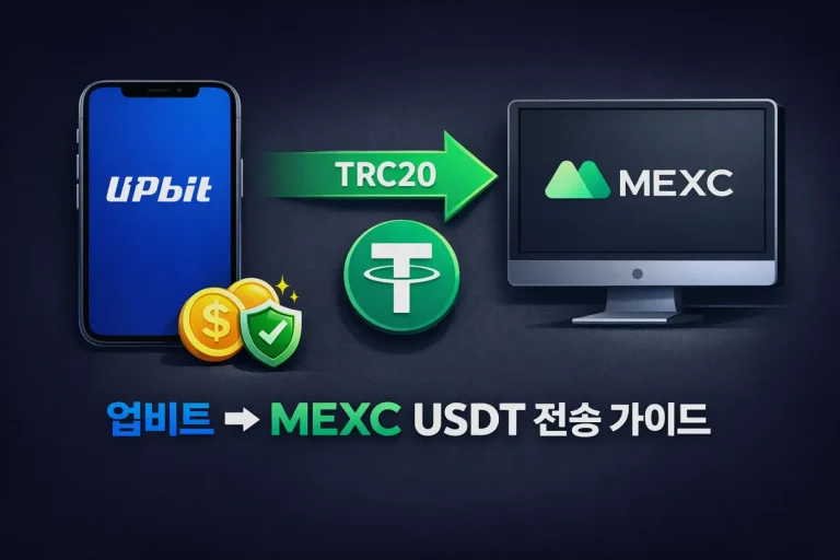 업비트에서 MEXC로 USDT 보내는법, 수수료 절약 팁까지: 해외거래소 이용방법 실전 가이드