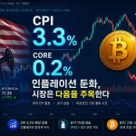 미국 CPI 발표 이후 코인시장 전망, 3.3% 물가와 코어 0.2%가 만든 변곡점