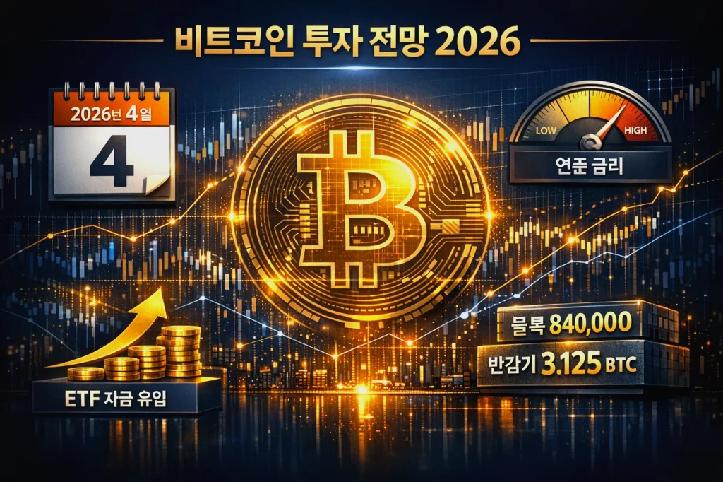 비트코인 단기·중기·장기 전망 총정리: 2026년 4월 핵심 변수와 매크로·ETF·온체인 체크리스트