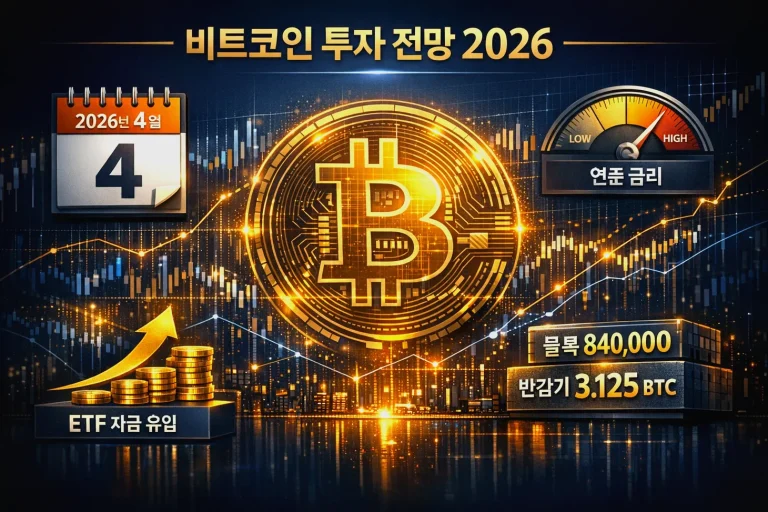 비트코인 단기·중기·장기 전망 총정리: 2026년 4월 핵심 변수와 매크로·ETF·온체인 체크리스트